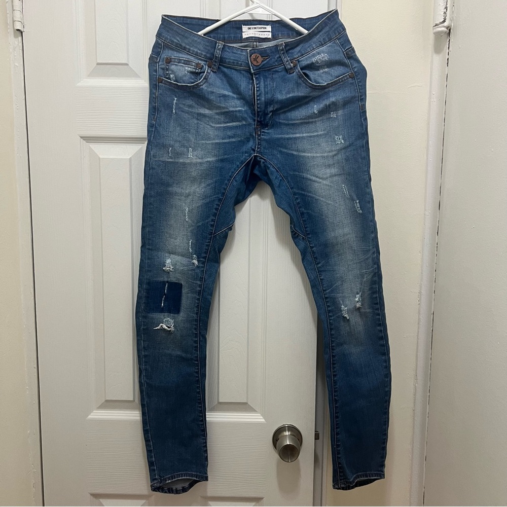 One Teaspoon | Desperados Americano Low Rise Skinny Jeans Denim sz 26 - Picture 6 of 10